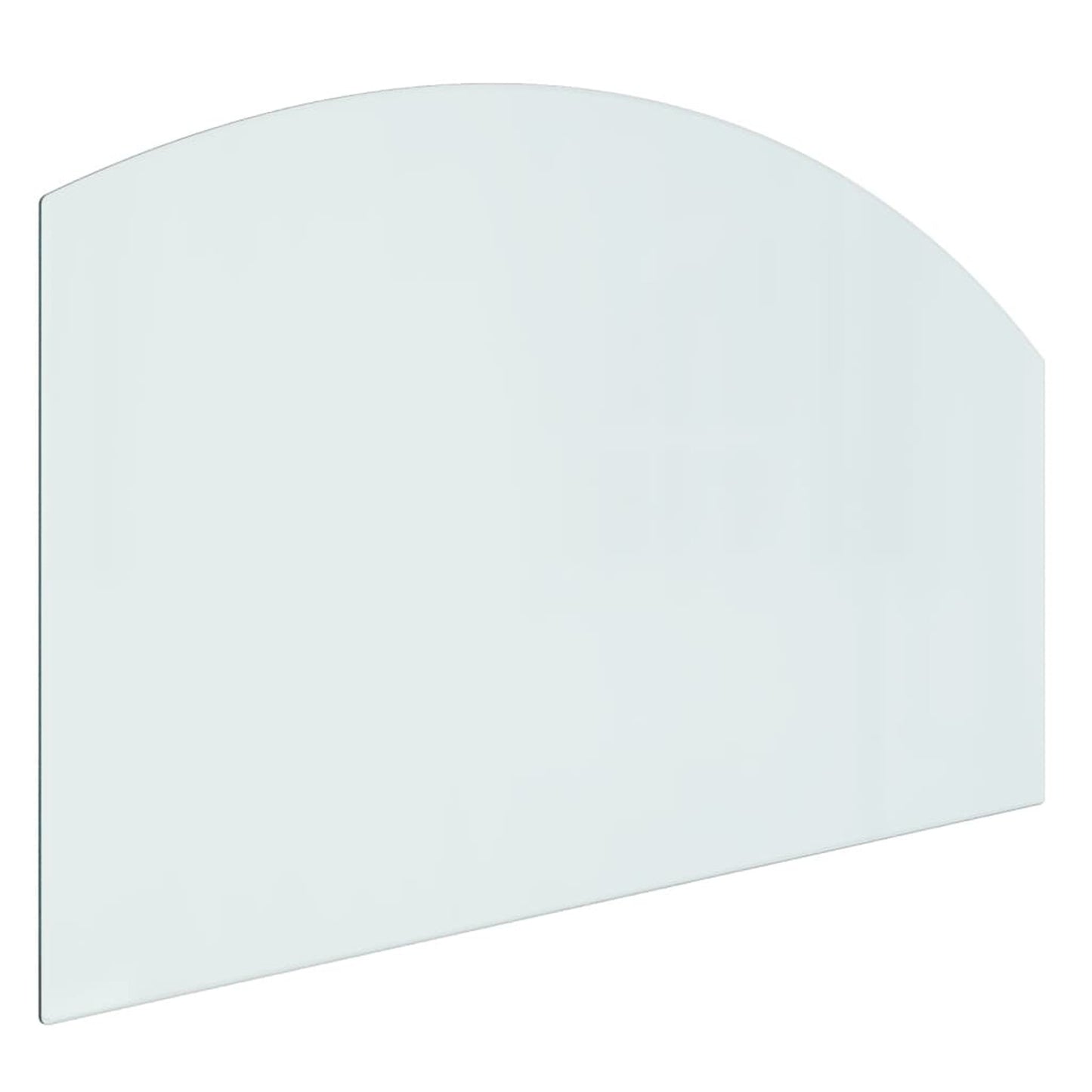 Haardvloerglas – Vloerbeschermer – Glasplaat – Hittebestendig Glas – Haardplaat – 100x60 cm – Duurzaam Transparant Glas - QUORE