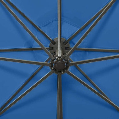 Zwevende Parasol – Lichte Parasol – Vierkante Parasol – Blauw Azure Parasol – Stevig Metalen Frame – Vented Top Voor Comfort