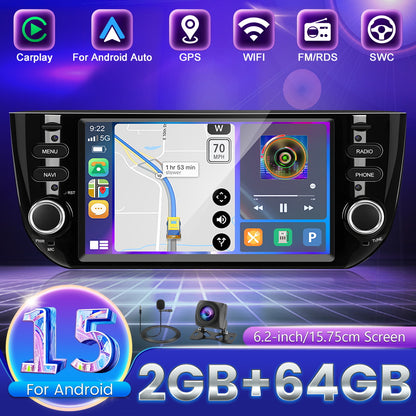 Autoradio – Multimedia Speler – Auto Radio – Dashboard Systeem – In-Car Entertainment – 15,75 cm HD Touchscreen – Android 15 Met 64GB Opslag