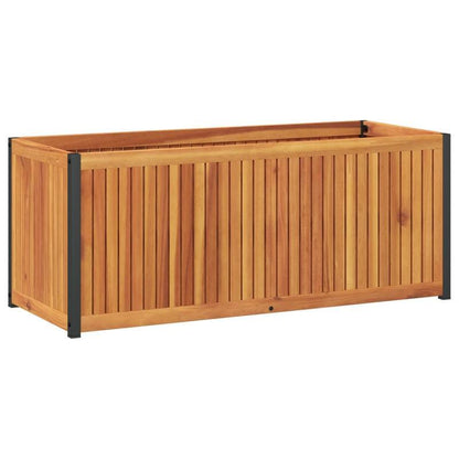 Planter 110x45x44cm solid acaciawood en Practical Removable Outdoor