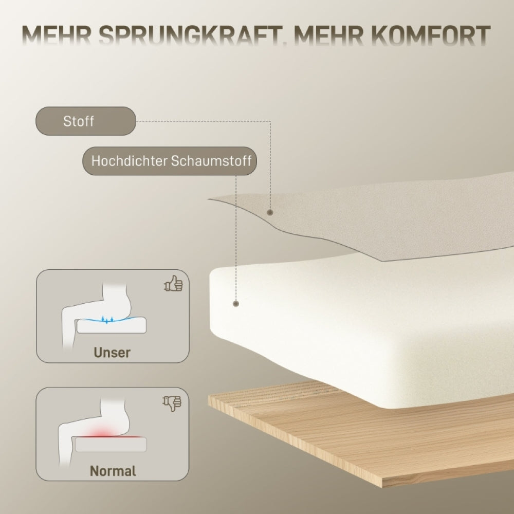 Bureaustoel – Draaistoel – Kantoorstoel – Werkstoel – Bureaustoel voor Volwassenen – Crème Wit Velours – Met Metalen Onderstel – 360° Draaibaar – Handmatige Hoogteverstelling