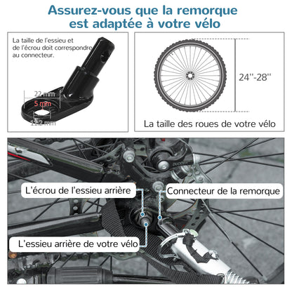Fietsaanhanger Hond – Hondenfietskar – Hondenkar – Fietskar Huisdier – Hondenbuggy – 2-in-1 Design – Lichtgewicht Aluminium Frame