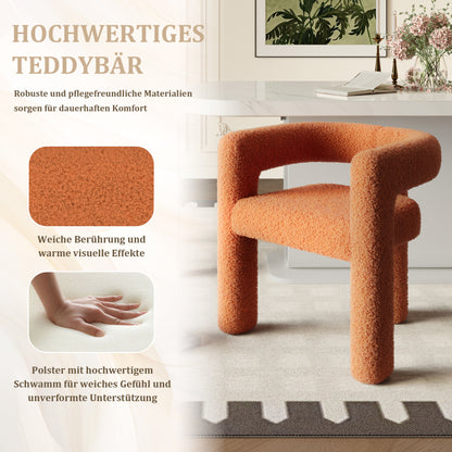 Bureaustoel – Ergonomische Stoel – Kantoorstoel – Eetkamerstoel – Fauteuil – Premium Teddy Fleece – Max. 160 kg Draagvermogen