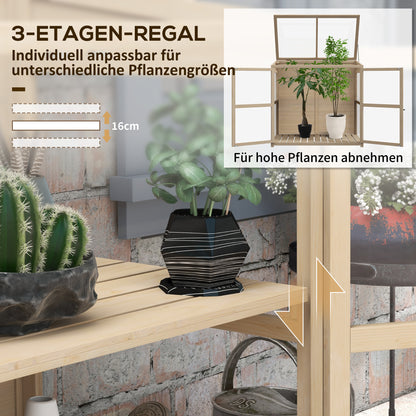 Verhoogd Moestuinbed – Moestuinbak – Tuinbak – Plantvak – Tuinborder – Natural – Dubbel Niveau – Weerbestendig Sparrenhout – 103x61x103 cm