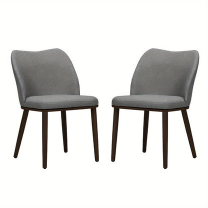 Eetkamerstoelen – Stoelen Set – Dining Stoelen – Keukenstoelen – Restaurantstoelen – Velvet Donkergrijs – Comfortabele Zitting – Massief Houten Poten