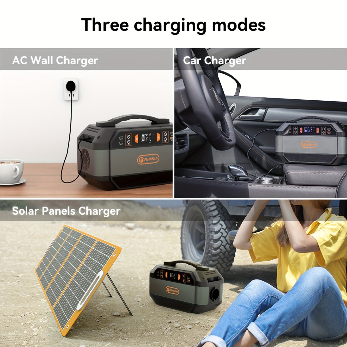 Powerbank – Draagbare Powerstation – Energie-opslag – Mobiele Oplader – Noodstroomvoorziening – 330W Continu Vermogen – 78.000 mAh Lithium Batterij – 230V Zuivere Sinusgolf Uitgang