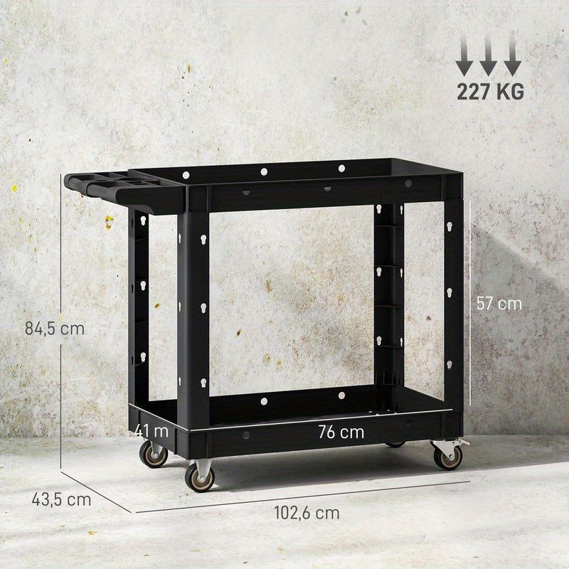 Multifunctional tool cart, storage cart, multi-layer tool tray, perfect gift for father and husband, professional maintenance tool cart for men
