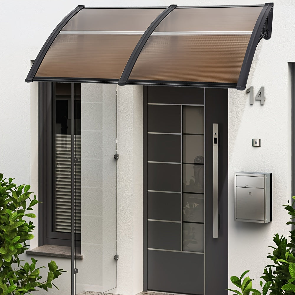 Zonnescherm – Zonwering – Uv-scherm – Privacyscherm – Inklapbaar – 2 Stuks – 120x80 cm – Polycarbonaat Panelen – Zwart Pp Frame – Eenvoudige Montage – Duurzaam & Uv-beschermend