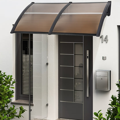 Zonnescherm – Zonwering – Uv-scherm – Privacyscherm – Inklapbaar – 2 Stuks – 120x80 cm – Polycarbonaat Panelen – Zwart Pp Frame – Eenvoudige Montage – Duurzaam & Uv-beschermend
