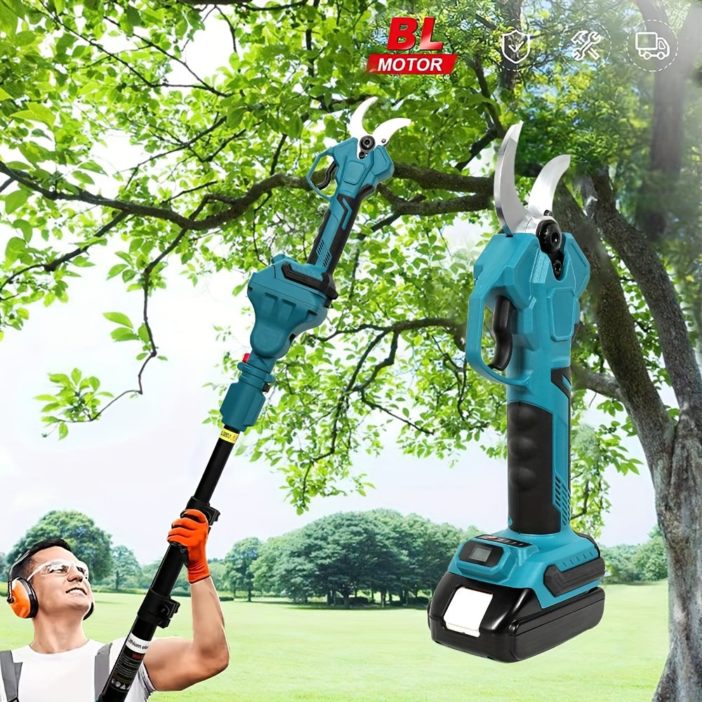Elektrische Snoeischaar – Draadloze Snoeischaar – Tuinschaar – Snoeigereedschap – 1300 mAh Accu – Roestvrijstalen Messen – Verlengstok 2,5 Meter - met 1 batterij