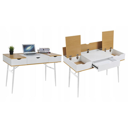 Computerbureau – Werktafel – Bureau – Schrijftafel – Studieplek – Ruim Werkblad – Steviele Stalen Poten