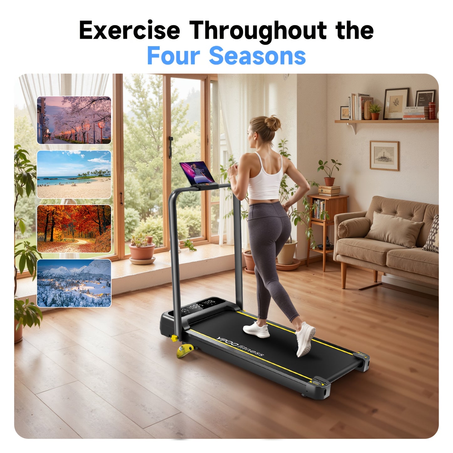 Loopband – Wandelband – Walking Pad – Treadmill – Loopband Inklapbaar – 3 Niveau Helling – Draagkracht Tot 136 kg
