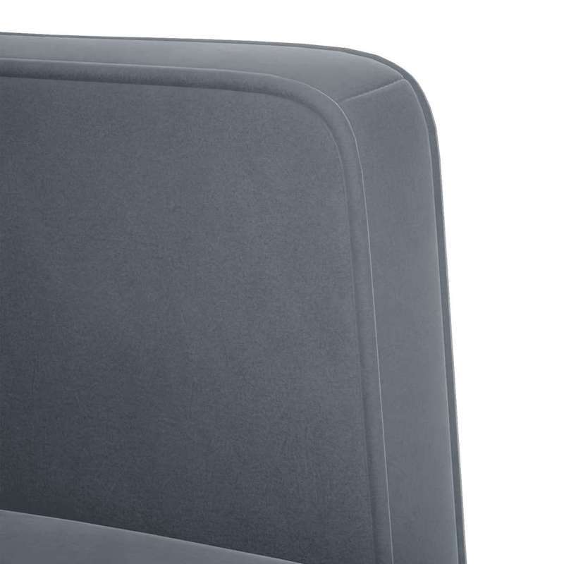 Bureaustoel – Fauteuil – Computerstoel – Kantoorstoel – Thuiswerkstoel – Donkergrijs Fluweel – Memory Foam Zitting – Stevig Hardhouten Frame