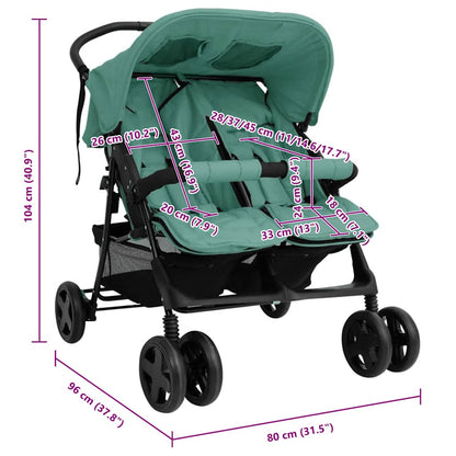 Vidaxl Twin Stroller Twin Strollers Stroller