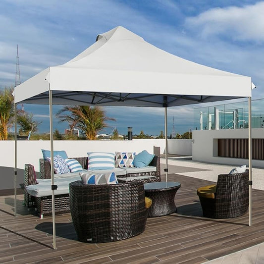 Partytent – Pop-up Tent – Paviljoen – Easy-up Tent – Vouwtent – Opvouwbaar – 3 Verstelbare Hoogtes – Water- en UV-bestendig Polyester