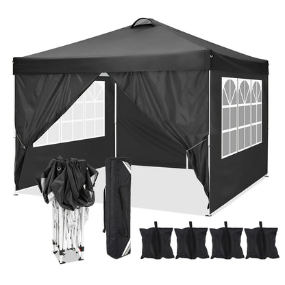 Partytent – Paviljoen – Vouwtent – Easy Up – Feesttent – 3x3 Meter – Waterdicht PU Oxford Stof – Stevig Carbonstaal Frame