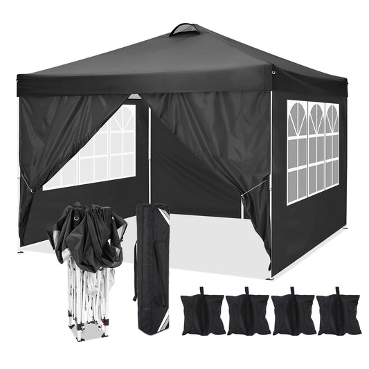 Partytent – Paviljoen – Vouwtent – Easy Up – Feesttent – 3x3 Meter – Waterdicht PU Oxford Stof – Stevig Carbonstaal Frame