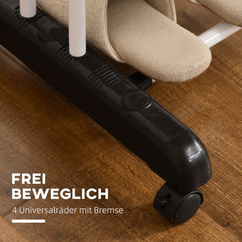 Droogrek – Wasrek – Kledingrek – Uitschuifbaar Rek – Droogtoren – Metallisch – 4-laags Met Wieltjes – Compact 73x45,5x177 cm – Geschikt Voor Binnen En Buiten