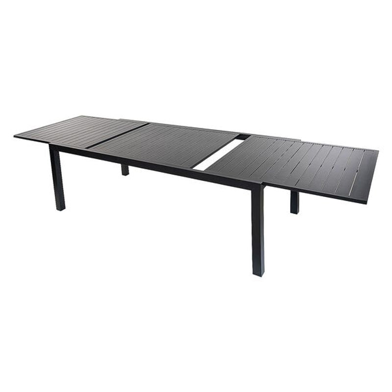 Uitbreekbare Tuin Tafel – Uitschuifbare Balkon Tafel – Inklapbare Buiten Tafel – Aluminium Tuinmeubel – Weerbestendig – 160-240 cm Uitbreidbaar Antraciet