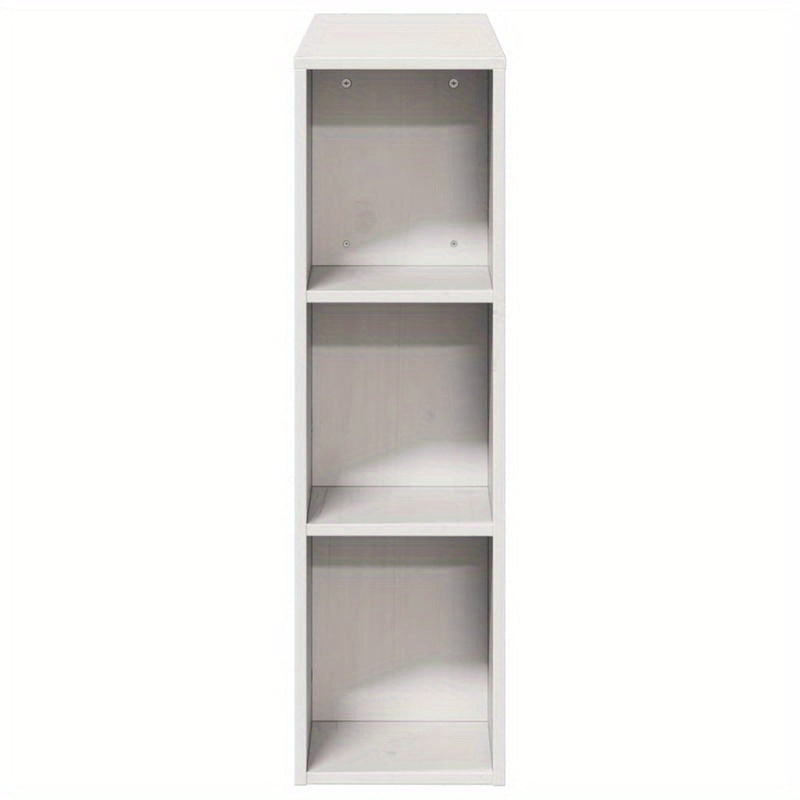 Bedhoofdbord – Hoofdeinde – Hoofdbord – Bedhoofdeinde – Opberghoofdbord – Massief Grenenhout – 90 cm Breed – Met Opbergruimte en Witte Afwerking