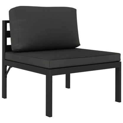 Loungeset – Tuinset – Loungeset Aluminium – Verstelbare Loungeset – Loungeset Met Tafel – Modulaire 9-delige Set – Weerbestendig Aluminium – Comfortabele Polyester Kussens