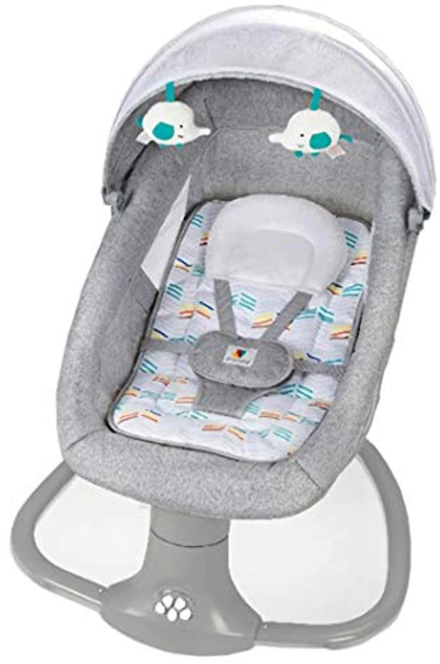 Automatische Wieg - Elektrische Wieg - Zelf bewegende Wieg - Elektrische ledikant - Babybedje - Schommelwieg - Smartwieg - Baby Zitje - Verstelbaar - Timer - Veiligheidsriem - Klamboe - Hemeltje - Hoofdkussen - Afstandsbediening - Audiosysteem