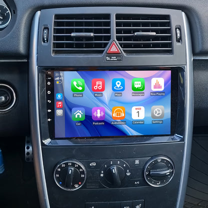 Android Autoradio – Multimedia Speler – Auto Headunit – Touchscreen Radio – Navigatie Systeem – 9 Inch IPS Scherm – Draadloze CarPlay & Android Auto – Inclusief AHD Achteruitrijcamera & Microfoon
