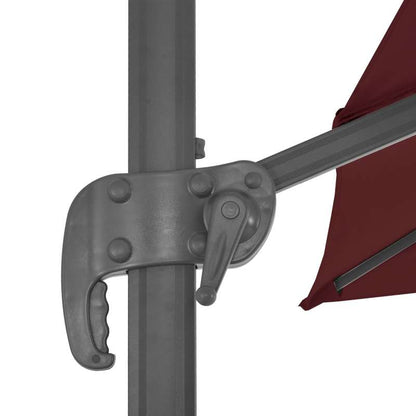 Zwevende Parasol – Hangende Parasol – Terrasparasol – Balkonparasol – 400x300 Cm – Kantelbaar – 360° Draaibaar