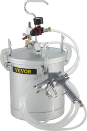 Verf Druk Pot -25-30 Psi - 10L - Met Spuitpistool - Hoogwaardige Mondstuk - Grote Capaciteit - Veiligheidsontwerp - Zwaar Uitgevoerd Mondstuk - Op Grote Schaal Gebruiken - Voor Commercieel Schilderen