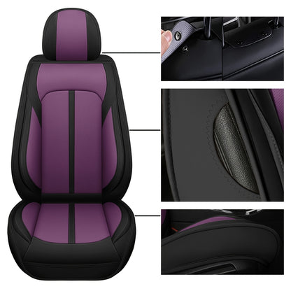 Car Seat Covers Full Set Universal, Adjustable Front Seats And Back, Automotive 5 Seat Covers All Season, Car Seat Protectors Airbag Compatible