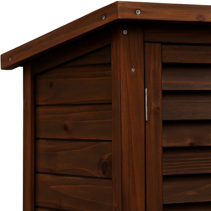 Tuinhuisje – Tuinschuur – Gereedschapsschuur – Buitenberging – Tuinkast – Massief Grenenhout – Compact 87x96,5x46,5 cm