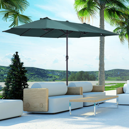 Parasol – Zweefparasol – Stokparasol – Tuinparasol – Terrasparasol – Extra Groot 460x270 cm – Hoogwaardig Polyester 180 g/m²