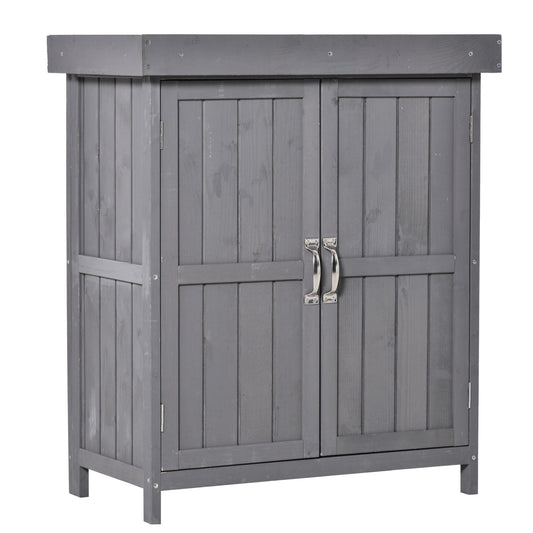 Tuinkast – Tuinkastje – Tuinschuur – Tuinberging – Buitenkast – Massief Vurenhout – Waterafstotend Dak Met Bitumenlaag – Compact 74x43x88 cm