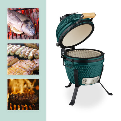 Houtskoolbarbecue – BBQ Grill – Barbecuewagen – Tuinbarbecue – Buitenbarbecue – Ruim Grilloppervlak Met 2 Roosters – Verstelbare Houtskooltray In 4 Hoogtes