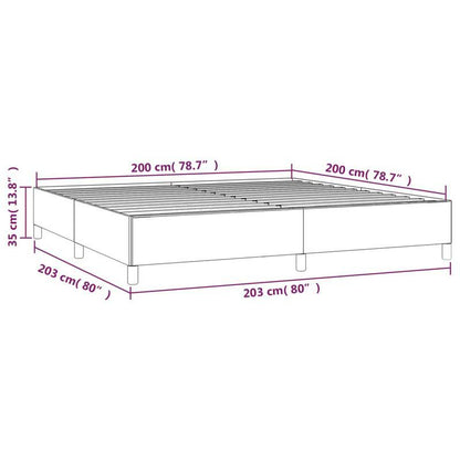 Bed frame without Mattress Grigio Scuro 200x200cm Tissue Practical, removable, suitable for all seasons, Bedroom Furniture, Home Decor, Modern Bedroom, Minimalist Style, Easy Assembly, Durable Material, Queen Size Bed, Slatte