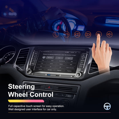 Android Autoradio – Multimedia Systeem – Car Stereo – 2-DIN Unit – Navigatie Systeem – 7 Inch HD Touchscreen – Backup Camera Inclusief