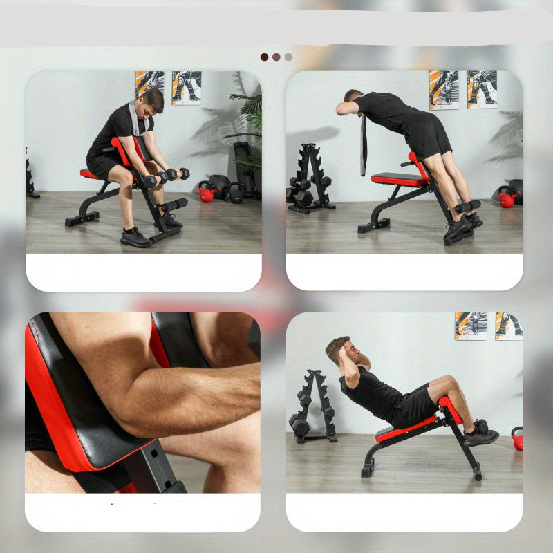 Verstelbare Fitnessbank – Gewichtbank – Bicep Curl Station – Opvouwbare Fitnessbank – Foam Steunen – 120 Kg Draagvermogen – Aluminium Frame