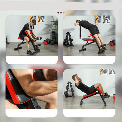 Verstelbare Fitnessbank – Gewichtbank – Bicep Curl Station – Opvouwbare Fitnessbank – Foam Steunen – 120 Kg Draagvermogen – Aluminium Frame