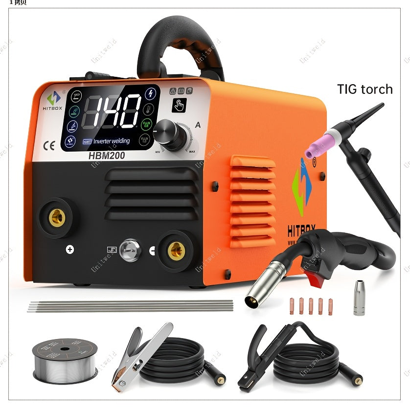 Lasapparaat – MIG Lasmachine – Elektrode Lasser – TIG Lasapparaat – Inverter Lasmachine – 3-in-1 Multifunctioneel – Compact En Draagbaar – 200A Max Lasstroom