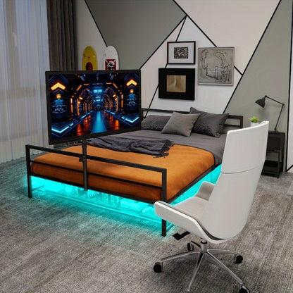 Stapelbed – Uittrekbed – 3-Slaapplaatsen Bed – Metaalbed – Ruimtebesparend Bed – Stabiel Metalen Frame – Veiligheidsrails – Eenvoudige Montage