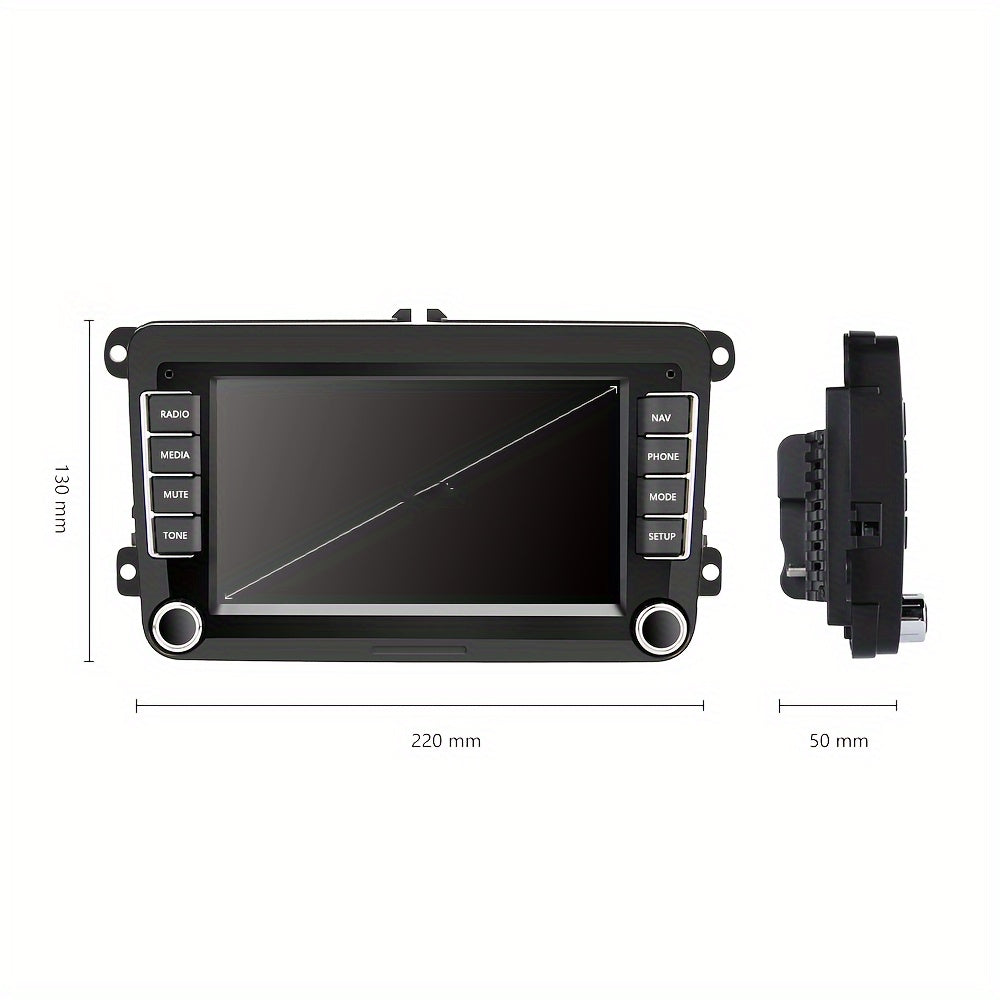 Android Autoradio – 2DIN Multimedia Speler – Auto Radio Navigatie – GPS Touchscreen Radio – 7 Inch HD Scherm – Met Achteruitrijcamera – WiFi Mirror Link – CANBUS Ondersteuning