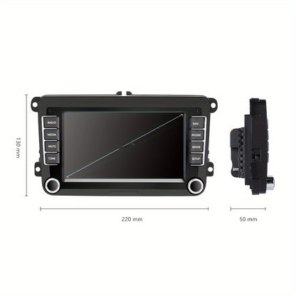 Android Autoradio – 2DIN Multimedia Speler – Auto Radio Navigatie – GPS Touchscreen Radio – 7 Inch HD Scherm – Met Achteruitrijcamera – WiFi Mirror Link – CANBUS Ondersteuning