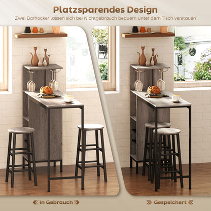 3-laagse plantenstandaard – plantenrek – bloemenrek – plantenhouder – plantenbak – Blauw-wit – duurzaam PVC – compact design