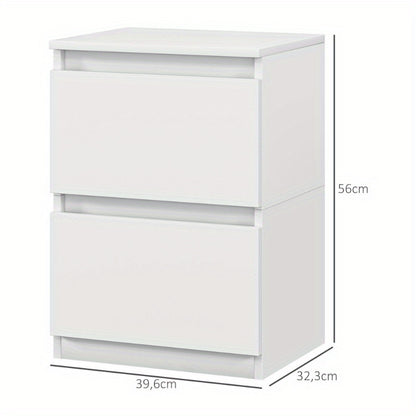 Nachtkastje – Bedkastje – Bedtafel – Opbergkastje – Ladekastje – Metalen Bedkastje – Compact 40x32x56 cm – Ventilerende Open Planken