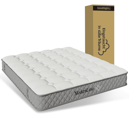 Matras – Koudschuimmatras – Pocketveringmatras – Orthopedisch Matras – Tweepersoonsmatras – 120x200 cm – 7-Zones Pocketvering – Medium Stevig H3 – 20 cm Hoog – 4 Handvatten – Vacuumverpakt