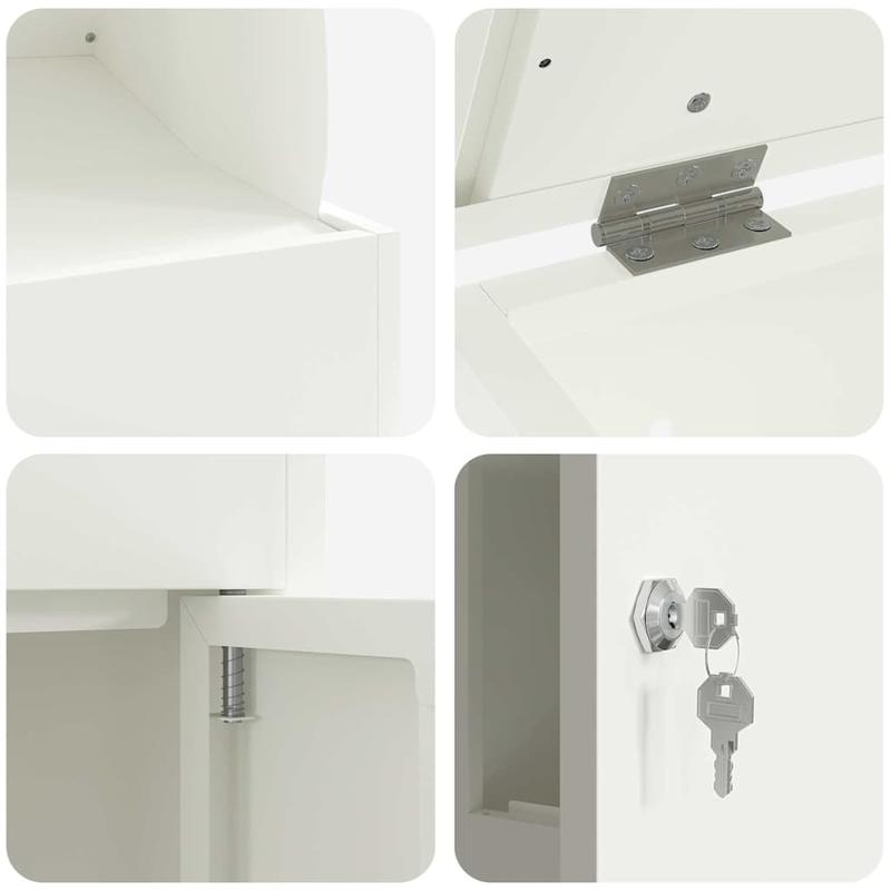 Pakketbox – Pakketbrievenbus – Pakketkluis – Brievenbus – Pakketcontainer – Gegalvaniseerd Staal – Veilig Slot – Weerbestendig Design – 44x35x59 cm