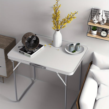Opvouwbare Tafel – Campingtafel – Tuinbord – Picknicktafel – Kampingtafel – Compact 80x60x69 cm – Waterbestendig MDF – Stevig Stalen Frame