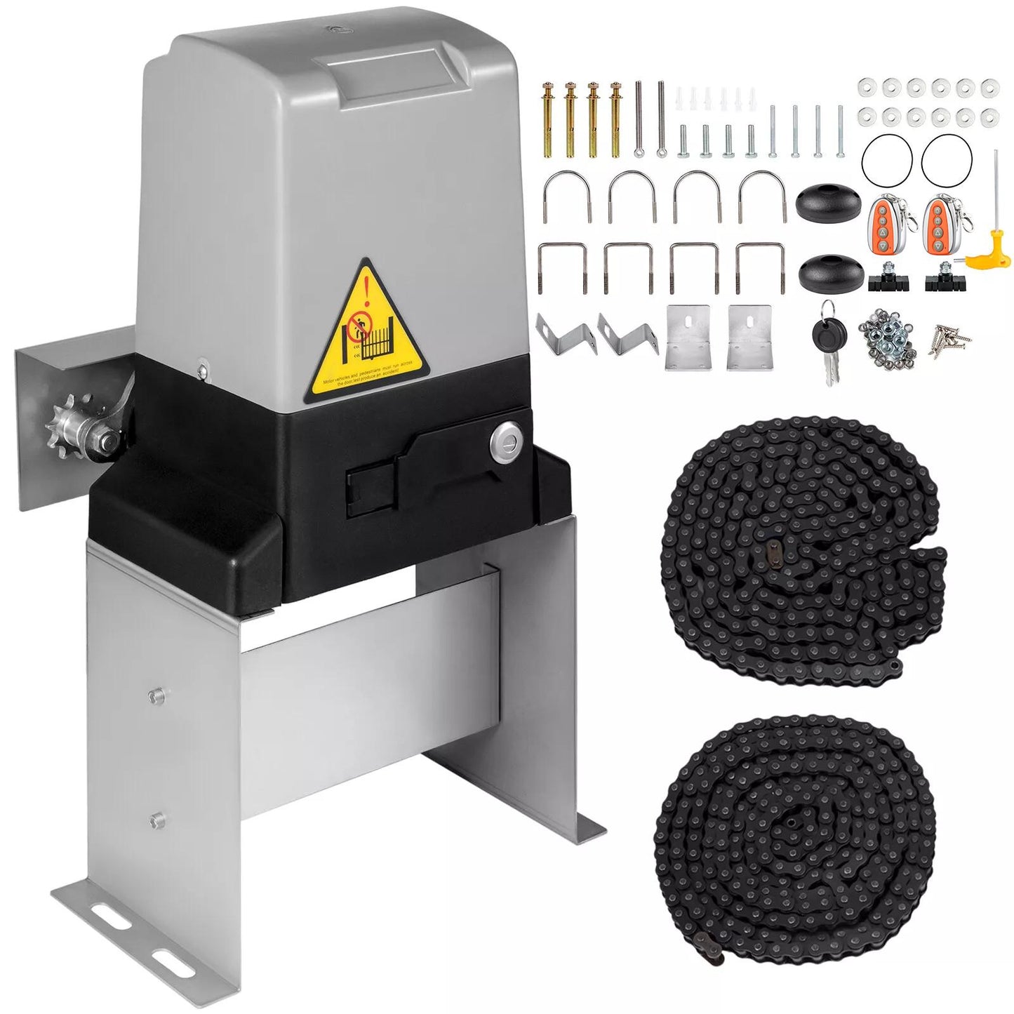 Automatische Poortopener – Schuifpoort Motor – Poortbediening – Poortopener Met Afstandsbediening – Automatische Toegangspoort – Infraroodsensor Veiligheid – Maximale Trekkracht 1500 kg
