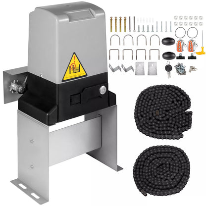 Automatische Poortopener – Schuifpoort Motor – Poortbediening – Poortopener Met Afstandsbediening – Automatische Toegangspoort – Infraroodsensor Veiligheid – Maximale Trekkracht 1500 kg