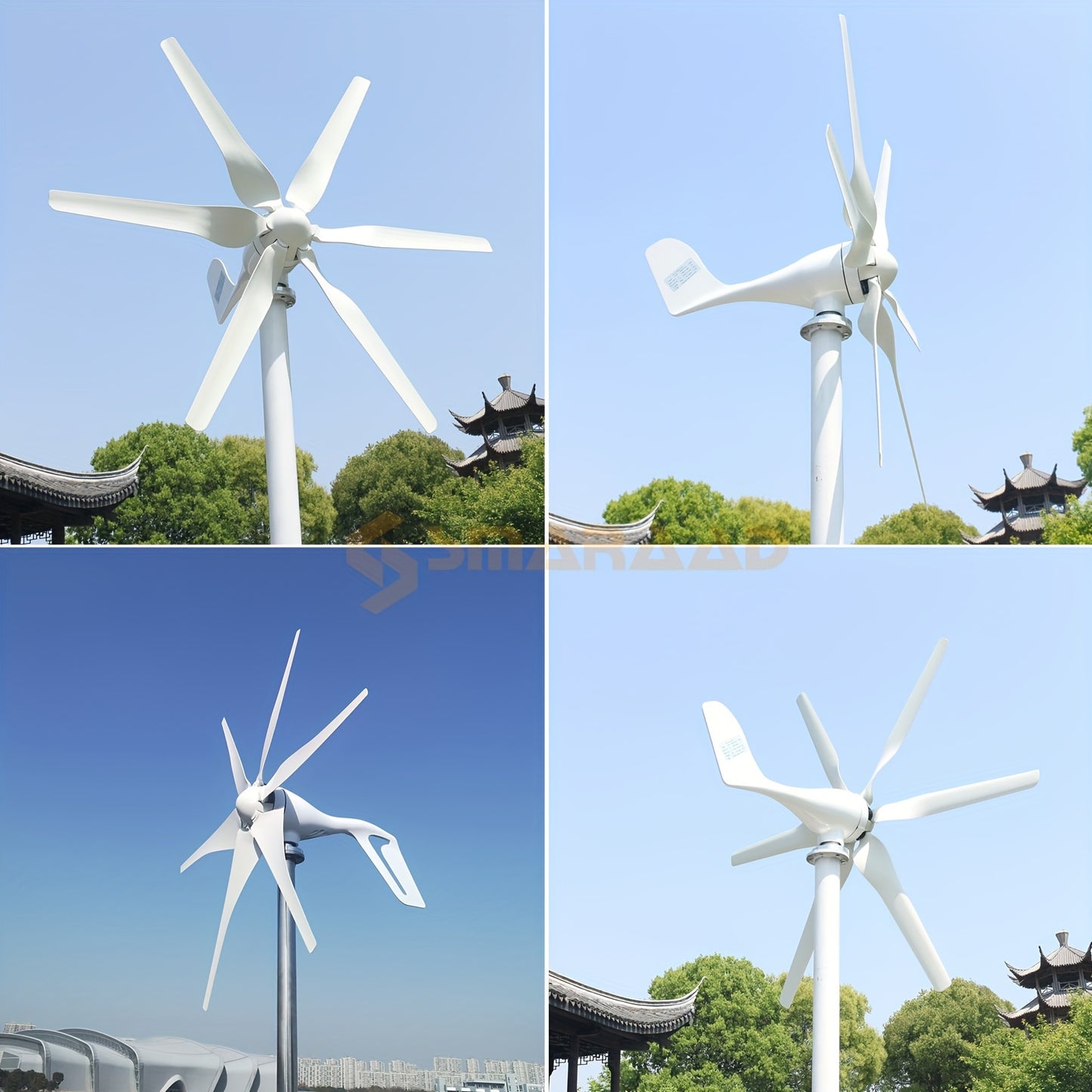 Draagbare Windturbine – Mobiele Energiebron – Off-Grid Generator – Slimme Energieopwekker – 1000W Output – Stil Geluidniveau